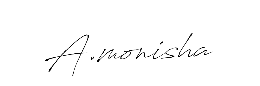 Use a signature maker to create a handwritten signature online. With this signature software, you can design (Antro_Vectra) your own signature for name A.monisha. A.monisha signature style 6 images and pictures png