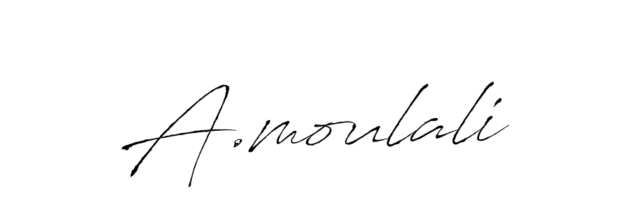 How to Draw A.moulali signature style? Antro_Vectra is a latest design signature styles for name A.moulali. A.moulali signature style 6 images and pictures png