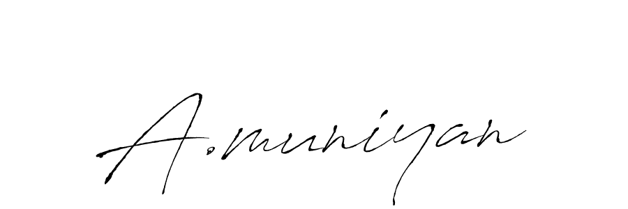 Make a beautiful signature design for name A.muniyan. Use this online signature maker to create a handwritten signature for free. A.muniyan signature style 6 images and pictures png