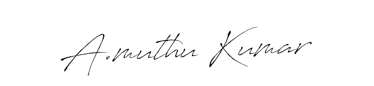 Design your own signature with our free online signature maker. With this signature software, you can create a handwritten (Antro_Vectra) signature for name A.muthu Kumar. A.muthu Kumar signature style 6 images and pictures png