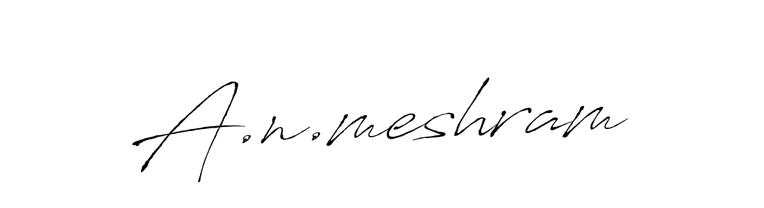 Use a signature maker to create a handwritten signature online. With this signature software, you can design (Antro_Vectra) your own signature for name A.n.meshram. A.n.meshram signature style 6 images and pictures png