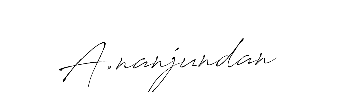 Make a beautiful signature design for name A.nanjundan. Use this online signature maker to create a handwritten signature for free. A.nanjundan signature style 6 images and pictures png