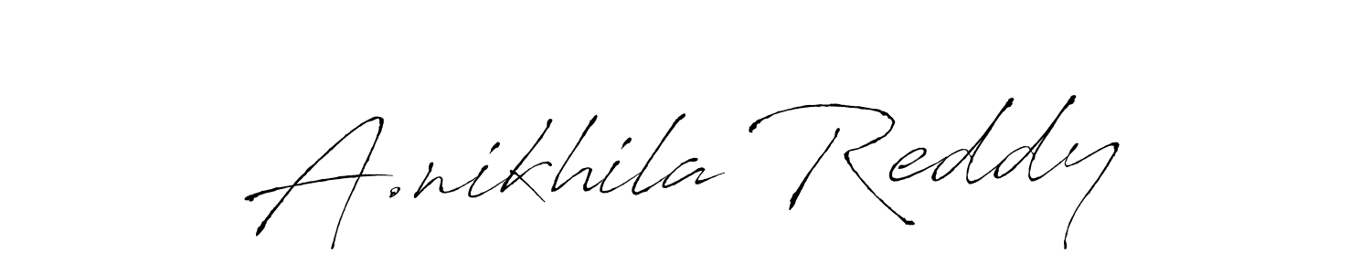 It looks lik you need a new signature style for name A.nikhila Reddy. Design unique handwritten (Antro_Vectra) signature with our free signature maker in just a few clicks. A.nikhila Reddy signature style 6 images and pictures png