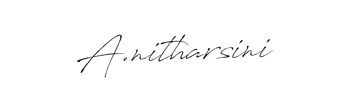 Use a signature maker to create a handwritten signature online. With this signature software, you can design (Antro_Vectra) your own signature for name A.nitharsini. A.nitharsini signature style 6 images and pictures png