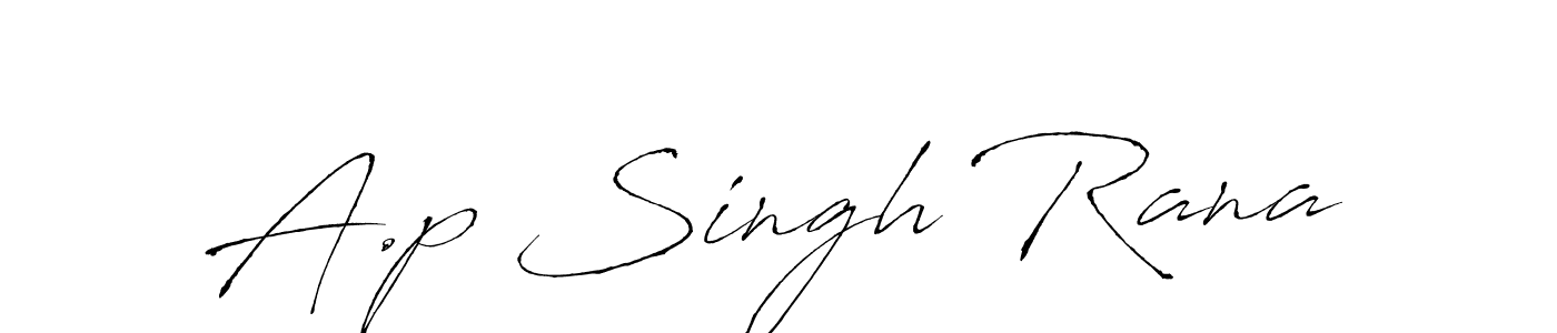 How to make A.p Singh Rana signature? Antro_Vectra is a professional autograph style. Create handwritten signature for A.p Singh Rana name. A.p Singh Rana signature style 6 images and pictures png