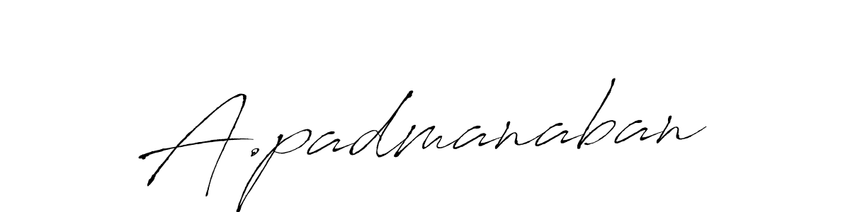 This is the best signature style for the A.padmanaban name. Also you like these signature font (Antro_Vectra). Mix name signature. A.padmanaban signature style 6 images and pictures png