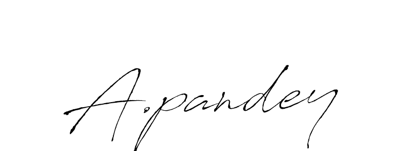 The best way (Antro_Vectra) to make a short signature is to pick only two or three words in your name. The name A.pandey include a total of six letters. For converting this name. A.pandey signature style 6 images and pictures png