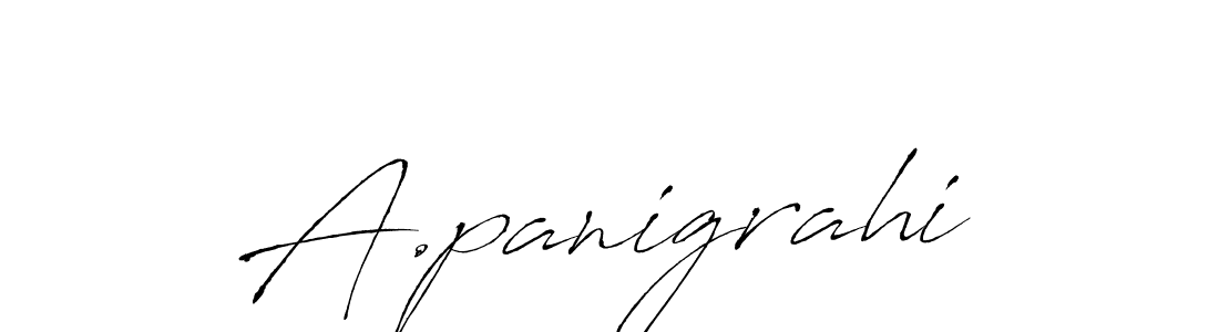 Design your own signature with our free online signature maker. With this signature software, you can create a handwritten (Antro_Vectra) signature for name A.panigrahi. A.panigrahi signature style 6 images and pictures png