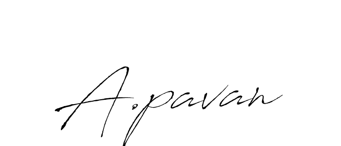 Design your own signature with our free online signature maker. With this signature software, you can create a handwritten (Antro_Vectra) signature for name A.pavan. A.pavan signature style 6 images and pictures png