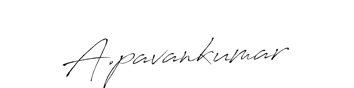Use a signature maker to create a handwritten signature online. With this signature software, you can design (Antro_Vectra) your own signature for name A.pavankumar. A.pavankumar signature style 6 images and pictures png