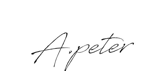 It looks lik you need a new signature style for name A.peter. Design unique handwritten (Antro_Vectra) signature with our free signature maker in just a few clicks. A.peter signature style 6 images and pictures png