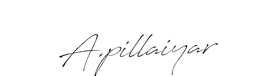 How to make A.pillaiyar name signature. Use Antro_Vectra style for creating short signs online. This is the latest handwritten sign. A.pillaiyar signature style 6 images and pictures png