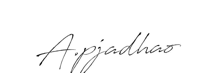 Here are the top 10 professional signature styles for the name A.pjadhao. These are the best autograph styles you can use for your name. A.pjadhao signature style 6 images and pictures png