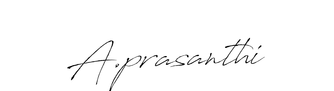 Design your own signature with our free online signature maker. With this signature software, you can create a handwritten (Antro_Vectra) signature for name A.prasanthi. A.prasanthi signature style 6 images and pictures png