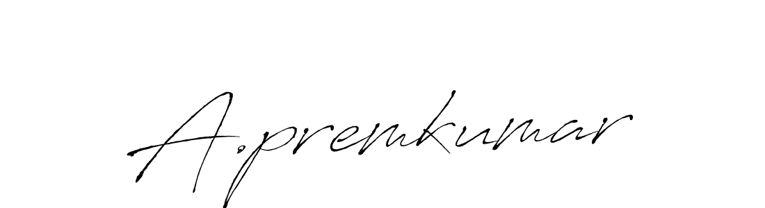 How to Draw A.premkumar signature style? Antro_Vectra is a latest design signature styles for name A.premkumar. A.premkumar signature style 6 images and pictures png