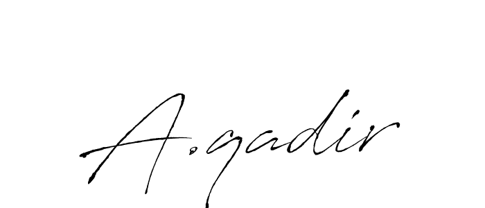 Similarly Antro_Vectra is the best handwritten signature design. Signature creator online .You can use it as an online autograph creator for name A.qadir. A.qadir signature style 6 images and pictures png