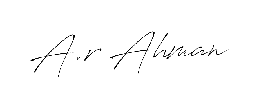 You can use this online signature creator to create a handwritten signature for the name A.r Ahman. This is the best online autograph maker. A.r Ahman signature style 6 images and pictures png