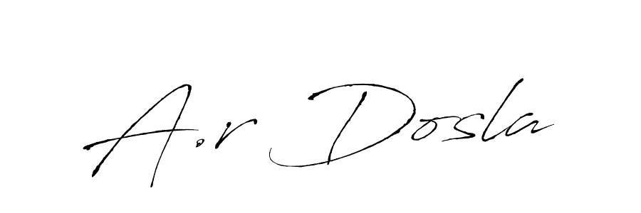 Antro_Vectra is a professional signature style that is perfect for those who want to add a touch of class to their signature. It is also a great choice for those who want to make their signature more unique. Get A.r Dosla name to fancy signature for free. A.r Dosla signature style 6 images and pictures png