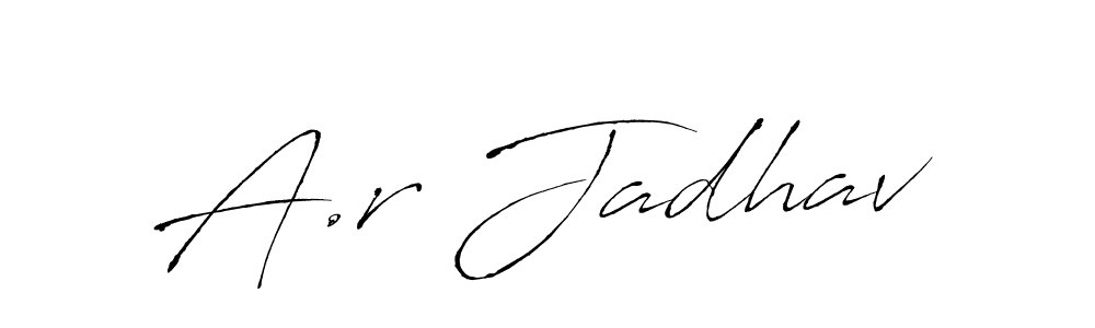 Also we have A.r Jadhav name is the best signature style. Create professional handwritten signature collection using Antro_Vectra autograph style. A.r Jadhav signature style 6 images and pictures png