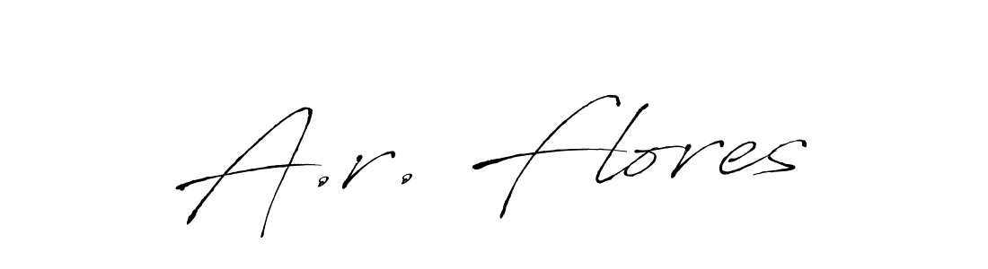 How to make A.r. Flores signature? Antro_Vectra is a professional autograph style. Create handwritten signature for A.r. Flores name. A.r. Flores signature style 6 images and pictures png