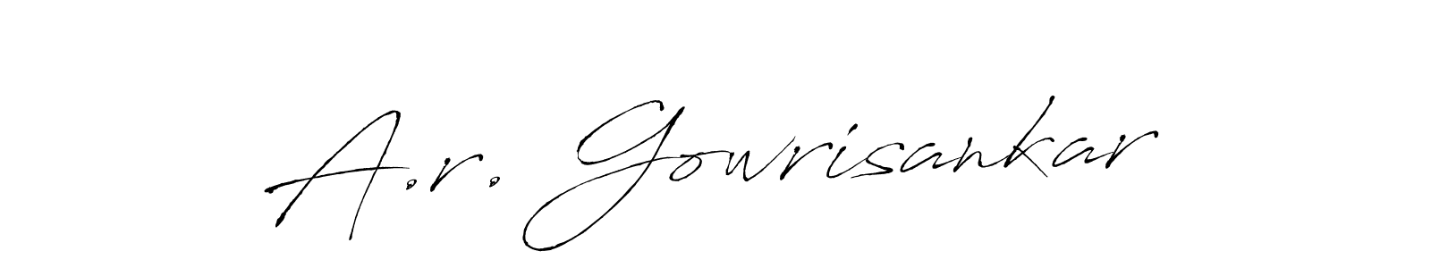 Also we have A.r. Gowrisankar name is the best signature style. Create professional handwritten signature collection using Antro_Vectra autograph style. A.r. Gowrisankar signature style 6 images and pictures png