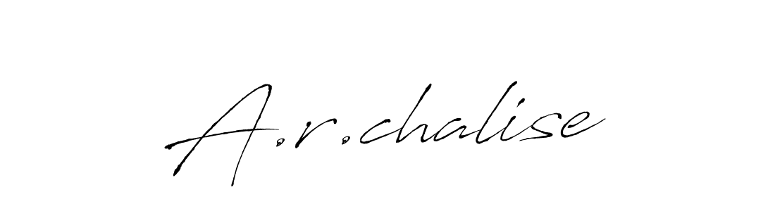 Create a beautiful signature design for name A.r.chalise. With this signature (Antro_Vectra) fonts, you can make a handwritten signature for free. A.r.chalise signature style 6 images and pictures png