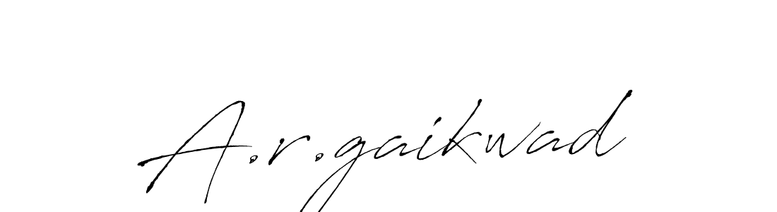 How to make A.r.gaikwad signature? Antro_Vectra is a professional autograph style. Create handwritten signature for A.r.gaikwad name. A.r.gaikwad signature style 6 images and pictures png