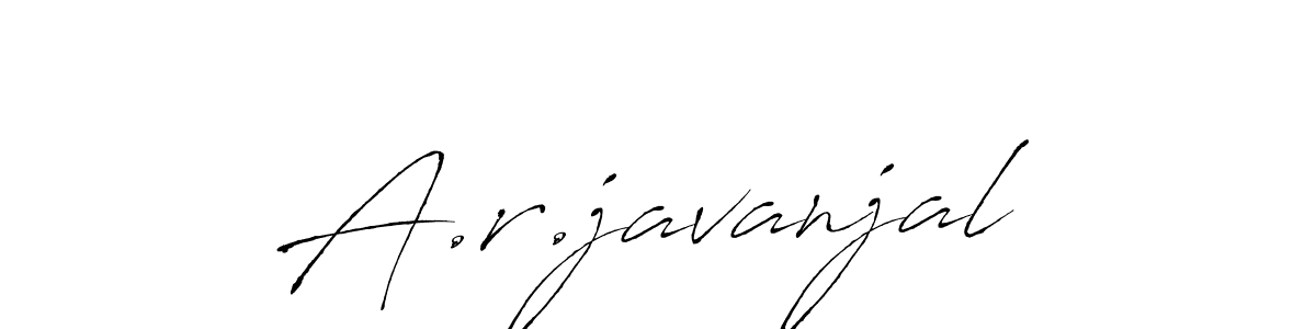 How to make A.r.javanjal signature? Antro_Vectra is a professional autograph style. Create handwritten signature for A.r.javanjal name. A.r.javanjal signature style 6 images and pictures png