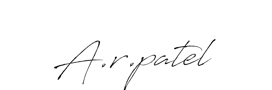 It looks lik you need a new signature style for name A.r.patel. Design unique handwritten (Antro_Vectra) signature with our free signature maker in just a few clicks. A.r.patel signature style 6 images and pictures png