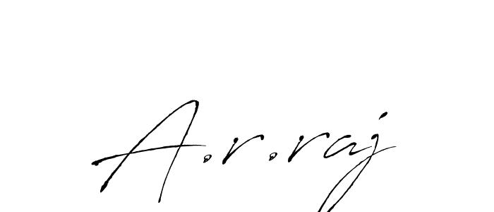if you are searching for the best signature style for your name A.r.raj. so please give up your signature search. here we have designed multiple signature styles  using Antro_Vectra. A.r.raj signature style 6 images and pictures png