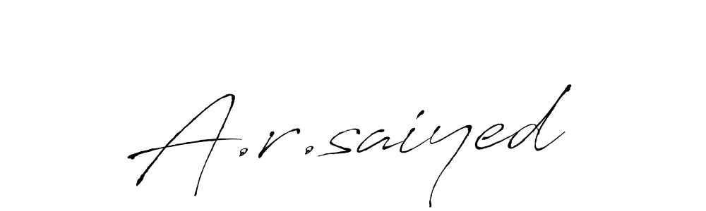 It looks lik you need a new signature style for name A.r.saiyed. Design unique handwritten (Antro_Vectra) signature with our free signature maker in just a few clicks. A.r.saiyed signature style 6 images and pictures png