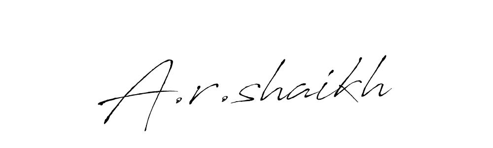 You should practise on your own different ways (Antro_Vectra) to write your name (A.r.shaikh) in signature. don't let someone else do it for you. A.r.shaikh signature style 6 images and pictures png