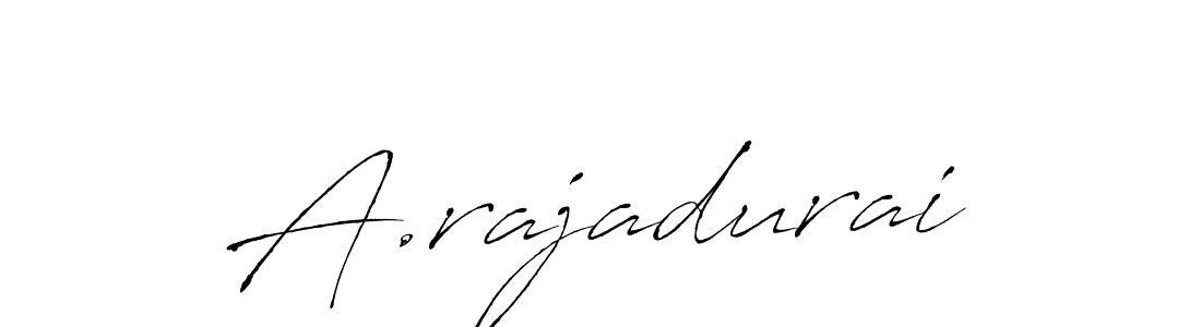 Design your own signature with our free online signature maker. With this signature software, you can create a handwritten (Antro_Vectra) signature for name A.rajadurai. A.rajadurai signature style 6 images and pictures png
