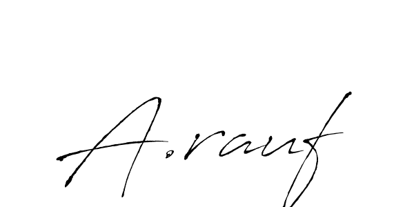 Also we have A.rauf name is the best signature style. Create professional handwritten signature collection using Antro_Vectra autograph style. A.rauf signature style 6 images and pictures png