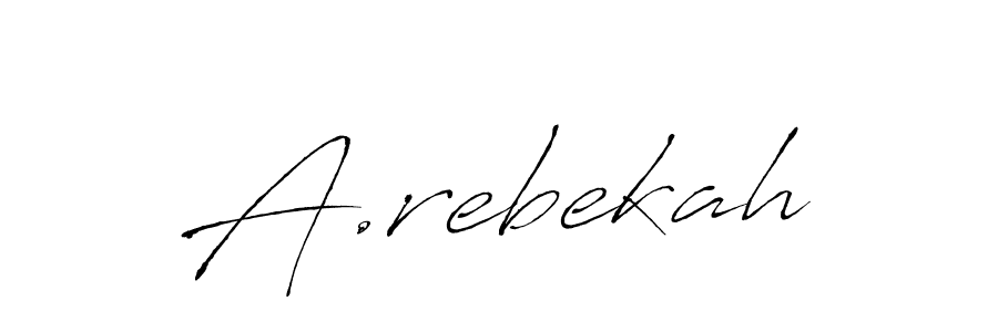 Create a beautiful signature design for name A.rebekah. With this signature (Antro_Vectra) fonts, you can make a handwritten signature for free. A.rebekah signature style 6 images and pictures png