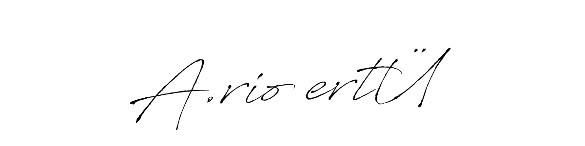The best way (Antro_Vectra) to make a short signature is to pick only two or three words in your name. The name A.rioĞertÜ include a total of six letters. For converting this name. A.rioĞertÜ signature style 6 images and pictures png