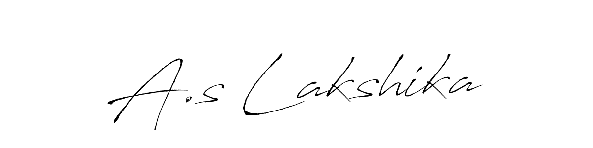 The best way (Antro_Vectra) to make a short signature is to pick only two or three words in your name. The name A.s Lakshika include a total of six letters. For converting this name. A.s Lakshika signature style 6 images and pictures png