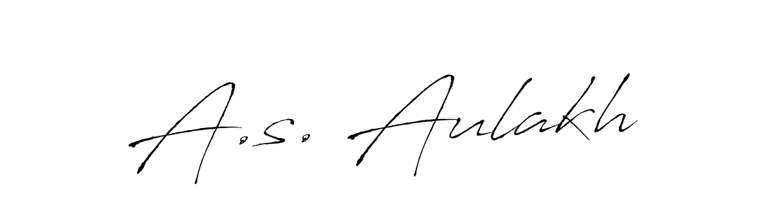Create a beautiful signature design for name A.s. Aulakh. With this signature (Antro_Vectra) fonts, you can make a handwritten signature for free. A.s. Aulakh signature style 6 images and pictures png