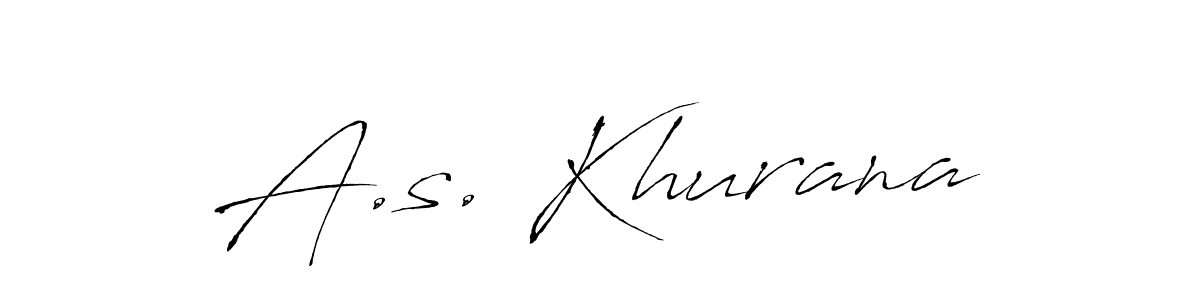 Make a beautiful signature design for name A.s. Khurana. With this signature (Antro_Vectra) style, you can create a handwritten signature for free. A.s. Khurana signature style 6 images and pictures png