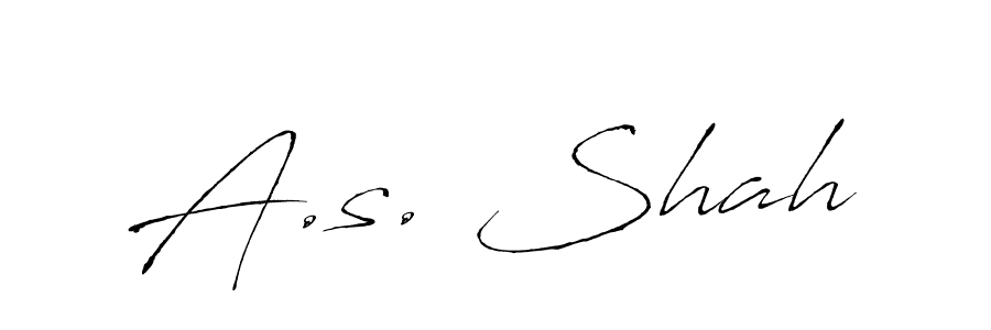 How to make A.s. Shah signature? Antro_Vectra is a professional autograph style. Create handwritten signature for A.s. Shah name. A.s. Shah signature style 6 images and pictures png