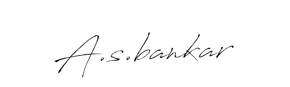 if you are searching for the best signature style for your name A.s.bankar. so please give up your signature search. here we have designed multiple signature styles  using Antro_Vectra. A.s.bankar signature style 6 images and pictures png