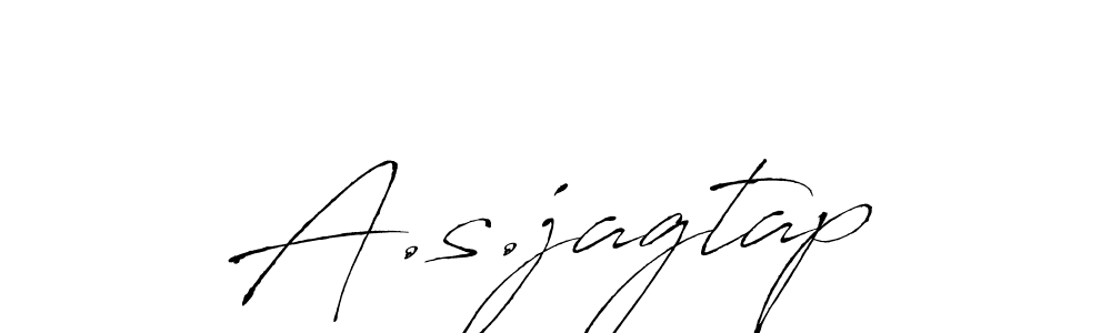 Create a beautiful signature design for name A.s.jagtap. With this signature (Antro_Vectra) fonts, you can make a handwritten signature for free. A.s.jagtap signature style 6 images and pictures png