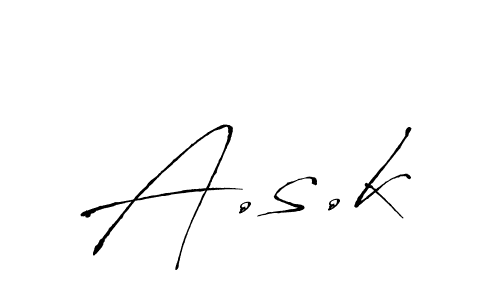 Also we have A.s.k name is the best signature style. Create professional handwritten signature collection using Antro_Vectra autograph style. A.s.k signature style 6 images and pictures png