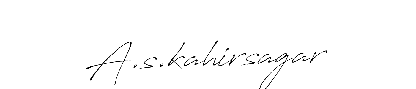 Use a signature maker to create a handwritten signature online. With this signature software, you can design (Antro_Vectra) your own signature for name A.s.kahirsagar. A.s.kahirsagar signature style 6 images and pictures png