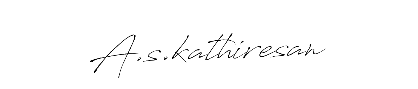 A.s.kathiresan stylish signature style. Best Handwritten Sign (Antro_Vectra) for my name. Handwritten Signature Collection Ideas for my name A.s.kathiresan. A.s.kathiresan signature style 6 images and pictures png
