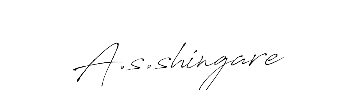 Create a beautiful signature design for name A.s.shingare. With this signature (Antro_Vectra) fonts, you can make a handwritten signature for free. A.s.shingare signature style 6 images and pictures png