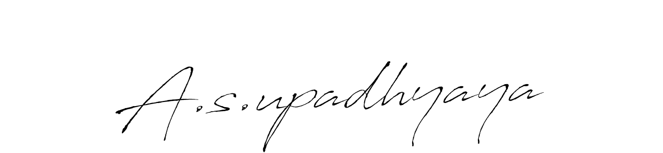 if you are searching for the best signature style for your name A.s.upadhyaya. so please give up your signature search. here we have designed multiple signature styles  using Antro_Vectra. A.s.upadhyaya signature style 6 images and pictures png