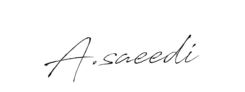 if you are searching for the best signature style for your name A.saeedi. so please give up your signature search. here we have designed multiple signature styles  using Antro_Vectra. A.saeedi signature style 6 images and pictures png