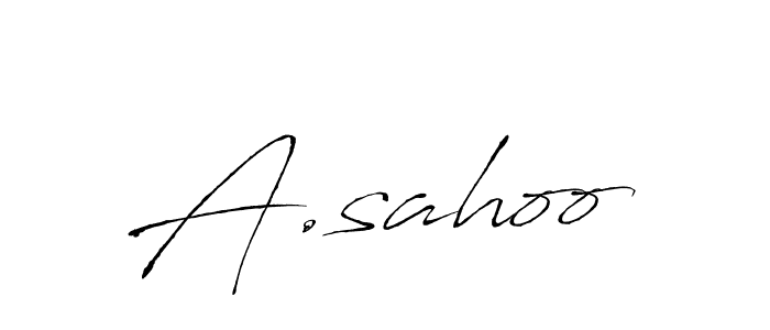 Also You can easily find your signature by using the search form. We will create A.sahoo name handwritten signature images for you free of cost using Antro_Vectra sign style. A.sahoo signature style 6 images and pictures png