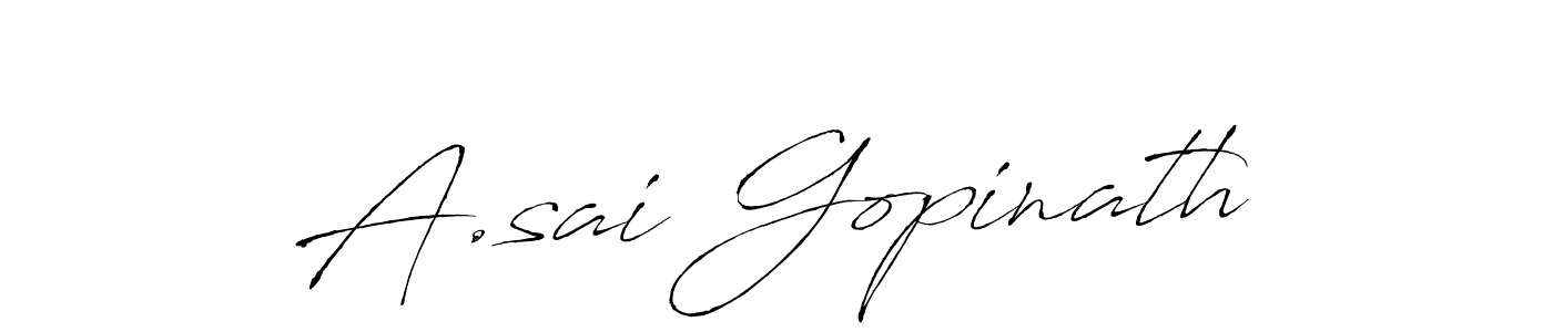 It looks lik you need a new signature style for name A.sai Gopinath. Design unique handwritten (Antro_Vectra) signature with our free signature maker in just a few clicks. A.sai Gopinath signature style 6 images and pictures png